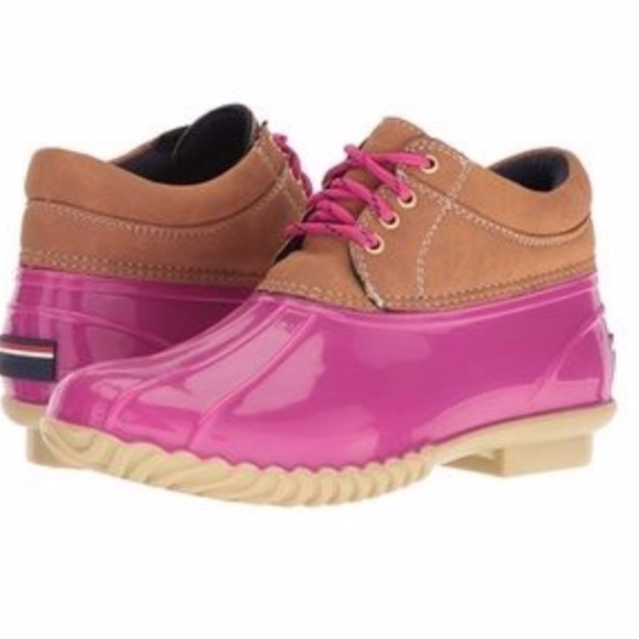 tommy hilfiger pink boots